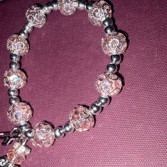 Blushing Guardian Angel Beaded Bracelet NEW - Picture 2 of 6
